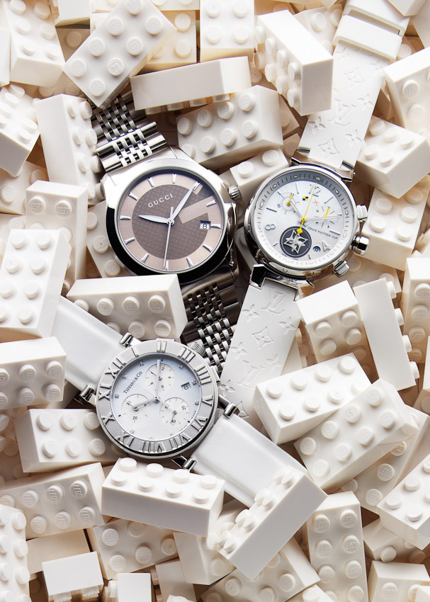 Watches, lego blocks, still-life for Marie Claire, still-life, still-life photography, still-life photographer London, luxury fashion accessories, Luxury fashion photography London, watch photography, watch photographer, watches and jewellery photographer London, David Parfitt
