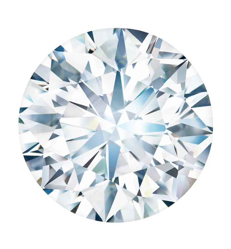 Forevermark close-up of large round diamond